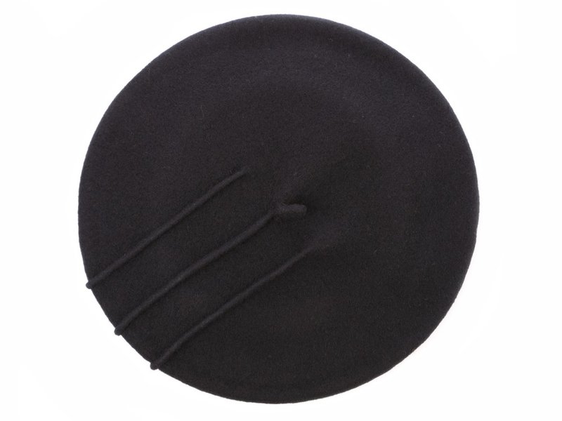 Spain ELOSEGUI female HIRU beret EL_HIRU09003 velvet black - Hats & Caps - Wool 