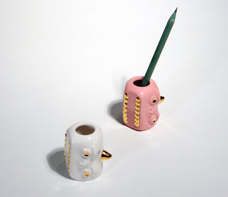 pen holder - Pen & Pencil Holders - Porcelain White