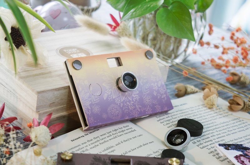 Paper Shoot paper camera, Summer Bloom Series - Dusk( 800MP Resolution) - Cameras - Paper Orange
