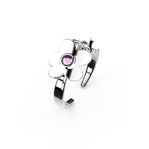 Mille-Feuille Fashion 【Pinkoi x SOU・SOU】紫水晶戒指 | 二月誕生石