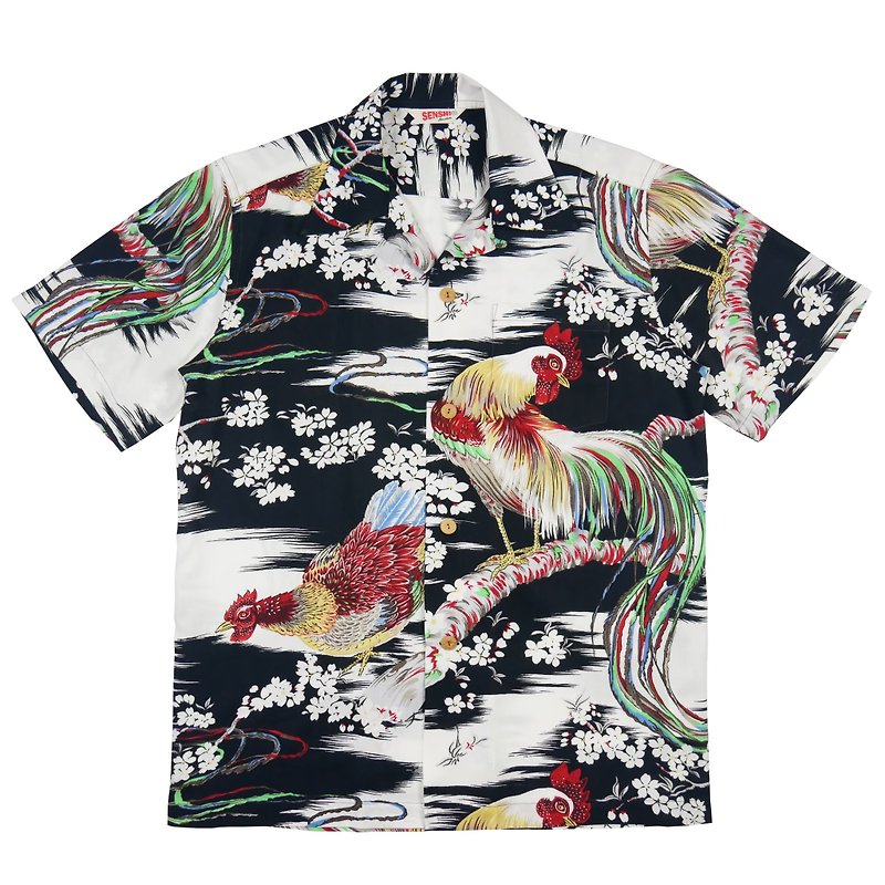 ONAGADORI Black Aloha Shirt (Original genuine 100%) - シャツ メンズ - その他の素材 ブラウン