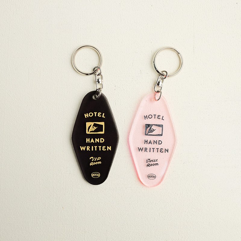 HOTEL Key Holder - Keychains - Acrylic Pink