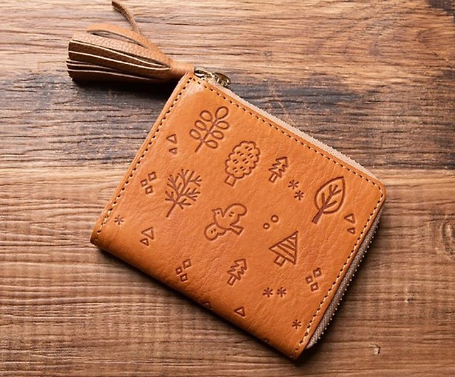 Tochigi leather mini wallet with anti-skimming TIDYmini made in