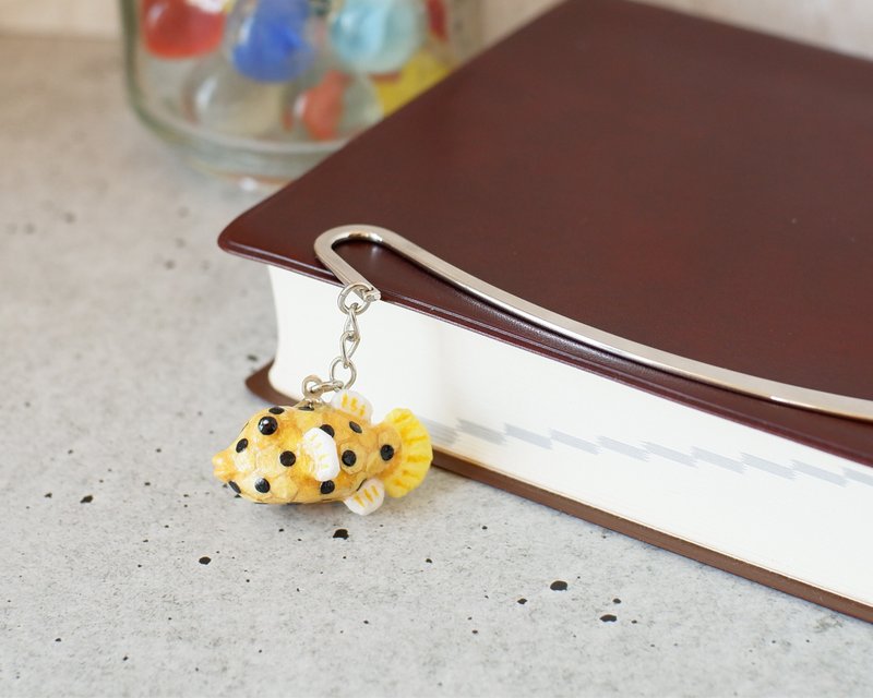 Washi paper accessory bookmark, boxfish/pufferfish, juvenile type - Bookmarks - Paper Yellow