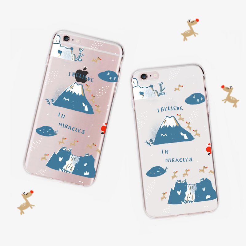 Believe in miracles / All models support anti-fall phone case / 2 colors optional - Phone Cases - Plastic Blue