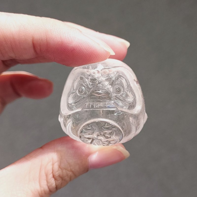 白水晶達摩公仔 - 調節能量 趨吉開運 - 擺飾/家飾品 - 水晶 