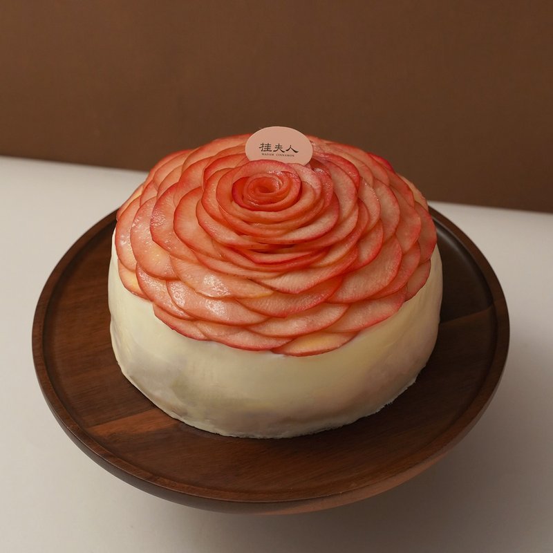 蘋果花肉桂捲心蛋糕_6吋 - 蛋糕/甜點 - 新鮮食材 紅色