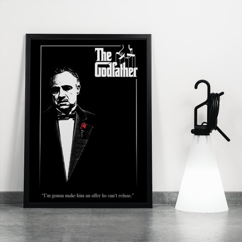 ゴッドファーザー Godfather 額装 大型 インテリア 110×81 eiwasailsors_dy-041