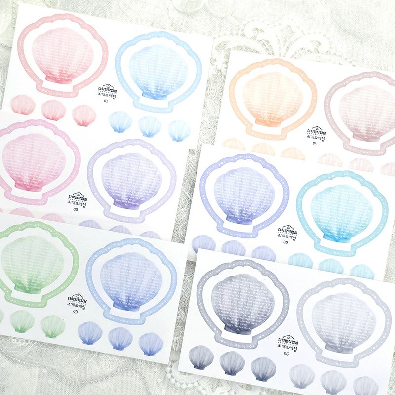 :Shell frame (6 types): Card paper - 信封/信紙 - 紙 