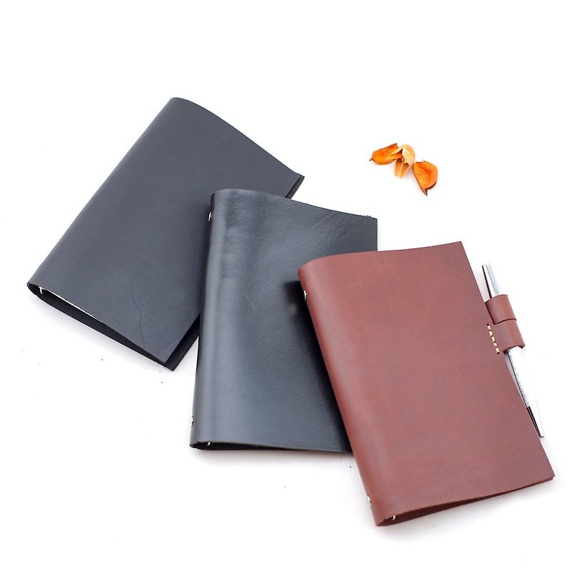 Be Two ∣ pen type A6 loose-leaf leather hand notebook notebook loose-leaf notebook - สมุดบันทึก/สมุดปฏิทิน - หนังแท้ หลากหลายสี