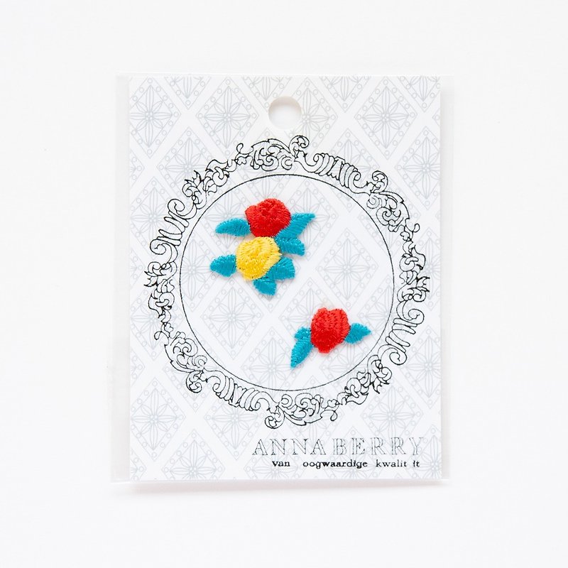 Innocent roses Embroidered Patch - Other - Cotton & Hemp Red