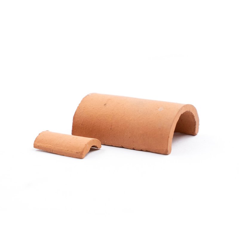 【DIY材料】磚製小物件 1/6紅筒瓦 / 6個一組 - 零件/散裝材料/工具 - 其他材質 