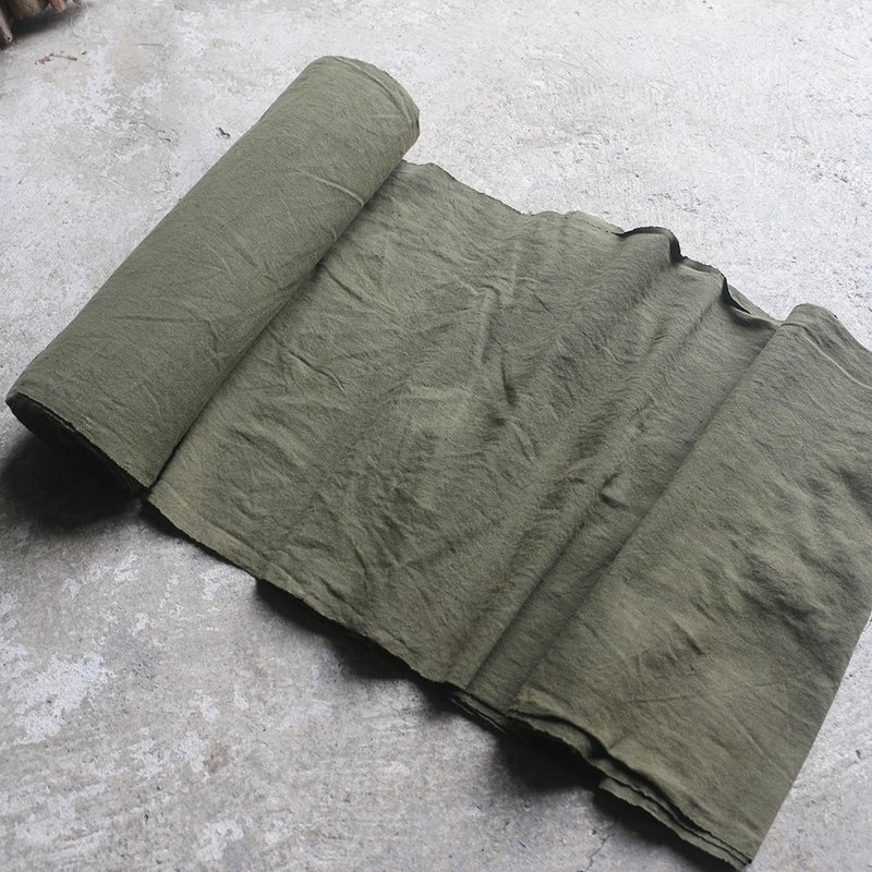 手工織布楊梅染土布植物染草木染桌布茶席窗簾民族風棉面料45cm - 編織/刺繡/羊毛氈/縫紉 - 棉．麻 