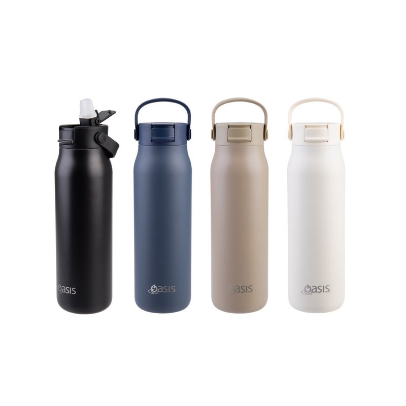 Oasis Sorrento 陶瓷彈蓋吸管保溫瓶 900ml - 保溫瓶/保溫杯 - 不鏽鋼 多色