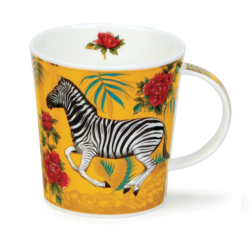 【100% Made in the UK】Collection Zebra Bone China Mug - Mugs - Porcelain Multicolor