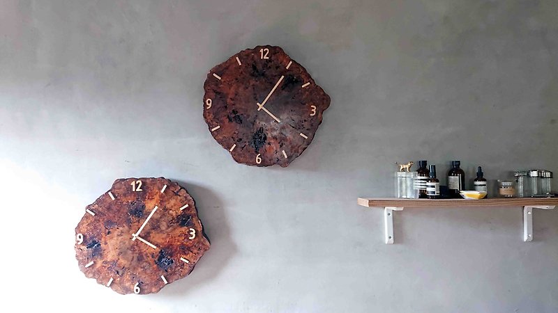 Log Clock/Wall Clock/Wall Clock - Clocks - Wood 
