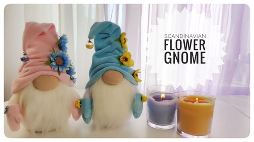 MagicDolll pattern pdf for scandinavian flower gnome DIY HandMade