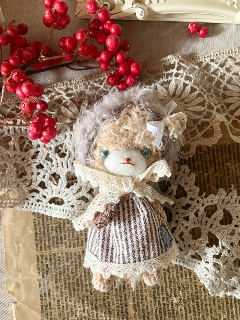 Amigurumi Doll [Soft Winter] Beige Bear Mini Doll - Stuffed Dolls & Figurines - Polyester Brown