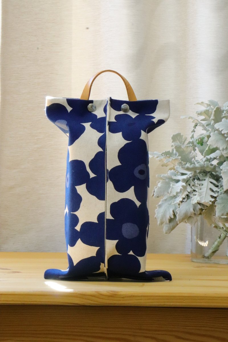 Toilet paper cover | Home use | Car use | Camping | Detachable leather lanyard - กล่องทิชชู่ - ผ้าฝ้าย/ผ้าลินิน หลากหลายสี