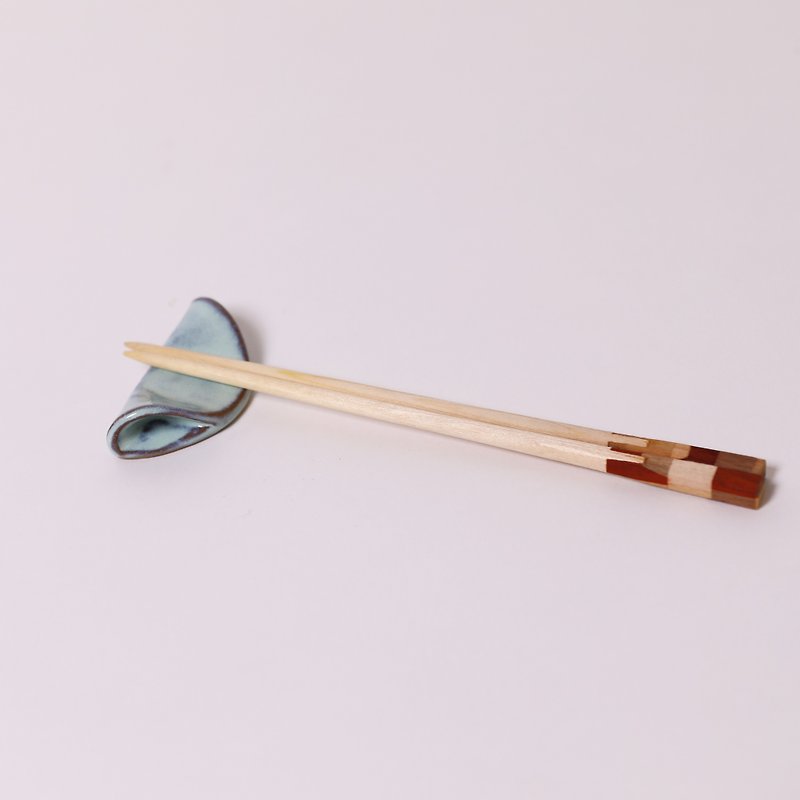 幸運餅乾筷架-銀河藍-公平貿易 - 筷子/筷子架 - 陶 藍色