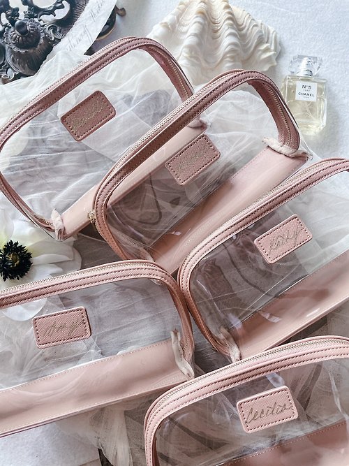 TSA Approved Clear Toiletry Bag - Lychii Pink – TweezerCo