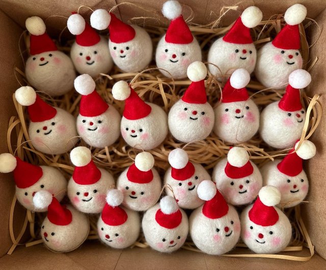 クリスマスプレゼント交換用羊毛フェルト素材バッグクリスマス