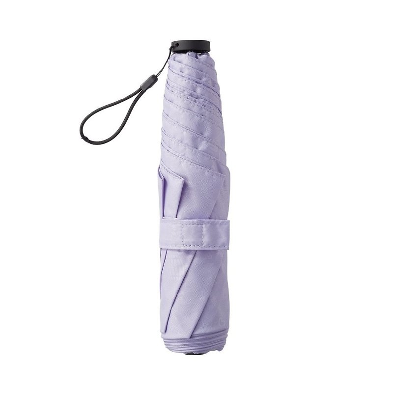 boy tri-fold carbon fiber version extremely light rainy day pencil umbrella - light purple embossed - Umbrellas & Rain Gear - Other Materials Purple