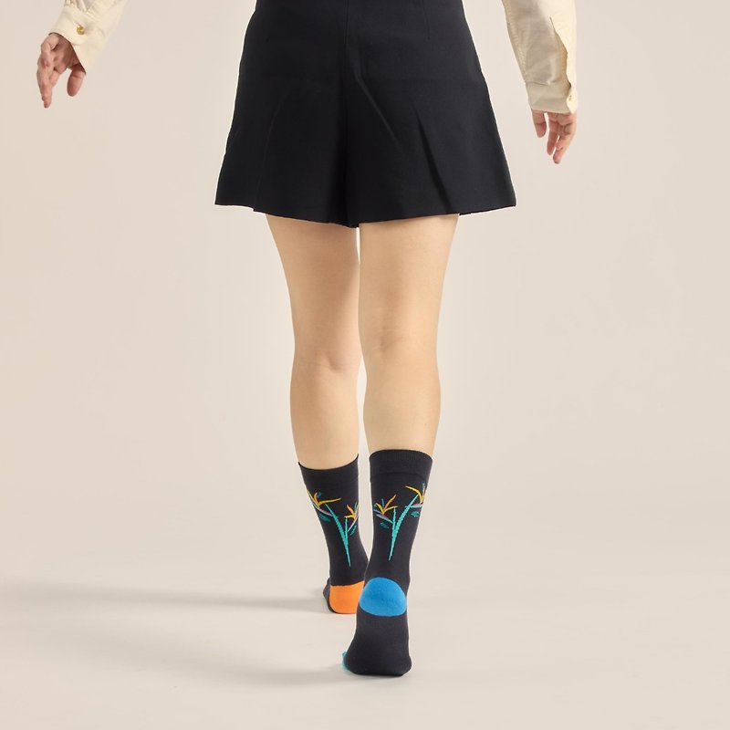 天堂鳥 純棉中筒襪∣高品質精梳棉∣原創襪子∣男女同版 - 襪子 - 棉．麻 