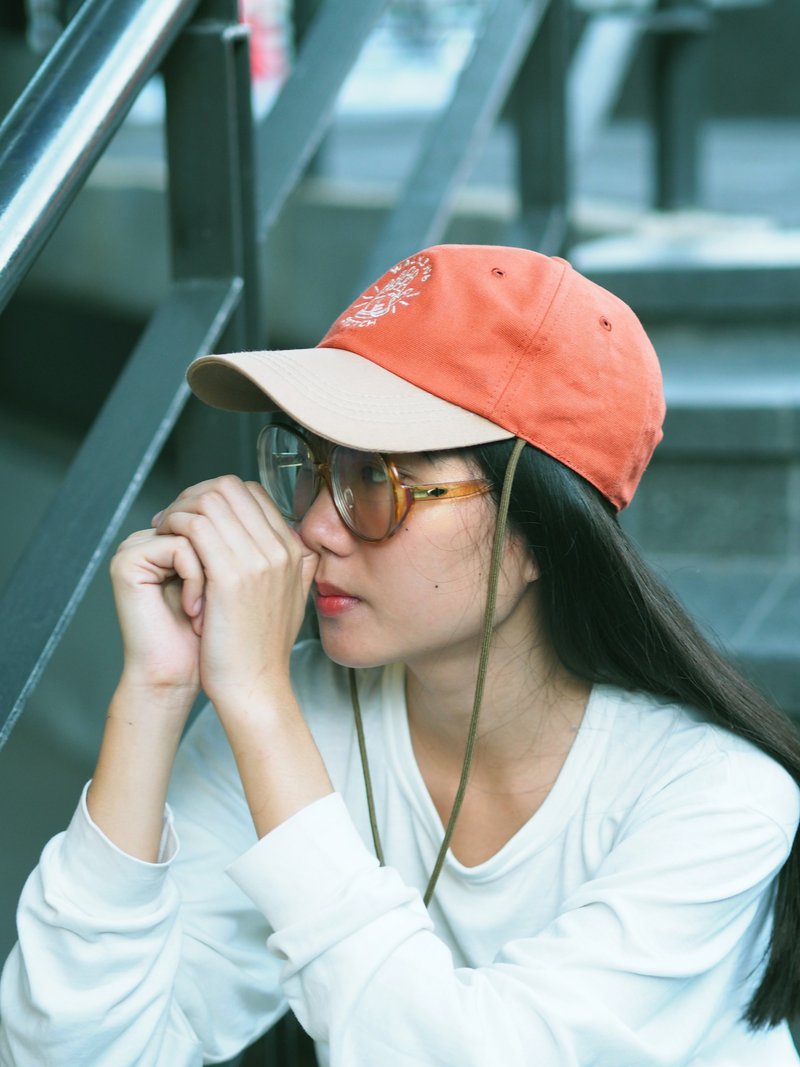 FOXY CAP ORANGE - 帽子 - 棉．麻 橘色