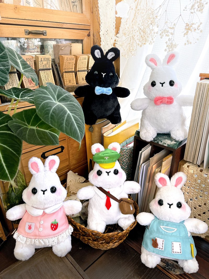 Daily Bunny - 15cm Bunny Outfits - Stuffed Dolls & Figurines - Cotton & Hemp Multicolor