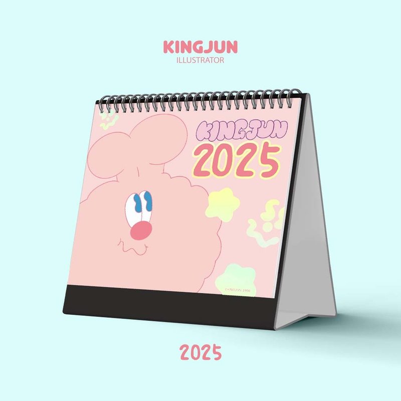 [Pre-order] KINGJUN Stupid Rabbit Desk Calendar (2025) - ปฏิทิน - กระดาษ หลากหลายสี