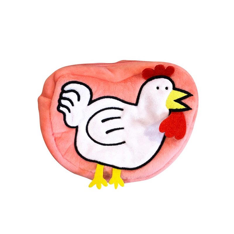 【100 WANI】一百天鱷魚官方授權周邊產品 小雞三角袋 - 化妝包/收納袋 - 聚酯纖維 多色