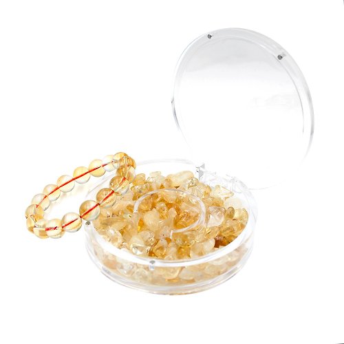 正佳珠寶 Gemsrich Jewelry 【正佳珠寶】黃水晶 消磁淨化水晶圓盒 卡榫磁鐵釦