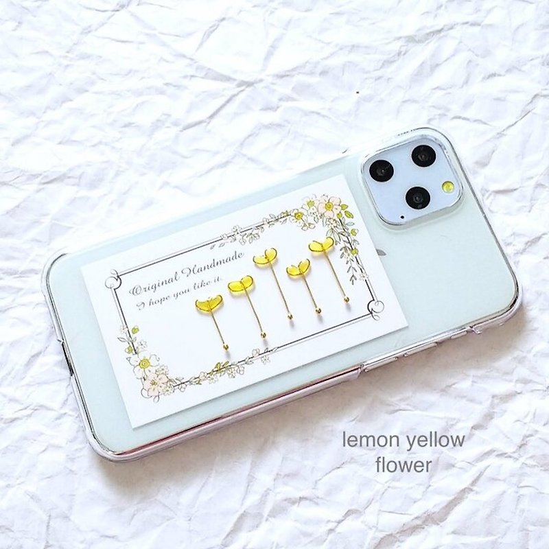 lemon yellowのheart flower  スマホケース - 手機殼/手機套 - 樹脂 黃色