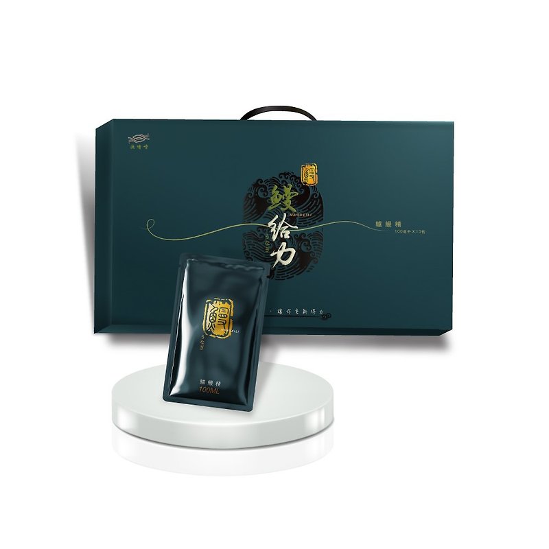Eel Geli Perch Eel Essence Gift Box 10 Packs (100ml/pack) - 健康食品・サプリメント - その他の素材 