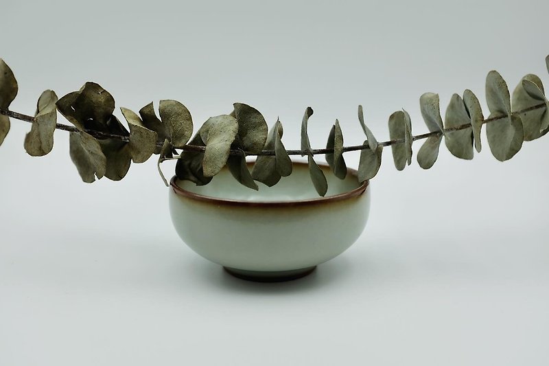 [Handmade Ceramics]_Azure Tea Cup - ถ้วย - ดินเผา สีเทา