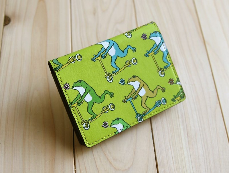 Business card / card case Frogs Green - กระเป๋าเครื่องสำอาง - วัสดุอื่นๆ สีเขียว