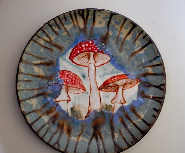 Cute Mushroom Cup Creative Mushroom Bowl Ceramics Mushroom Plate