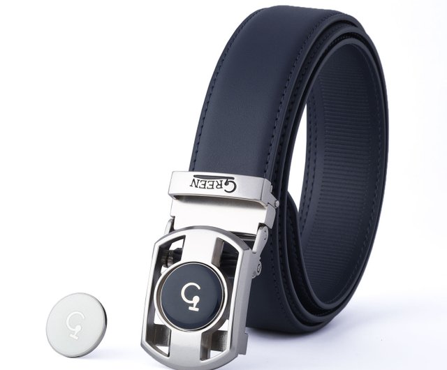 Greenゴルフベルト マットレザー スポーツベルト スライドバックル