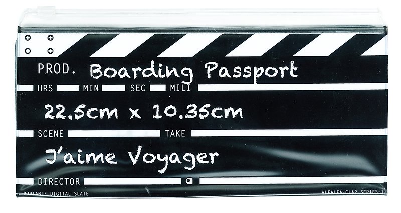 Director clap Long Boarding passport(Black) - Passport Holders & Cases - Plastic 