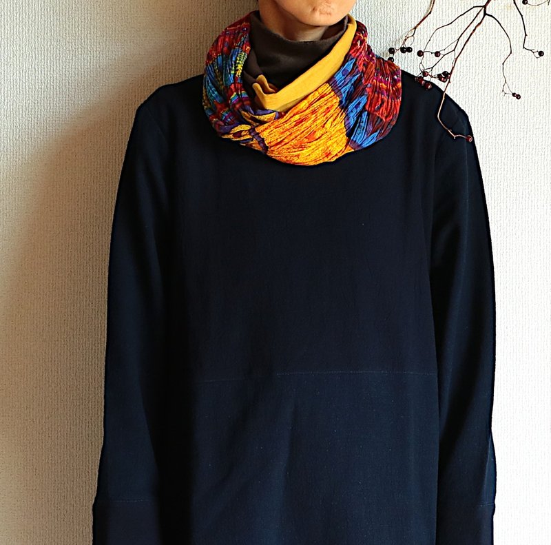 Colorful snood - ผ้าพันคอถัก - ผ้าฝ้าย/ผ้าลินิน หลากหลายสี