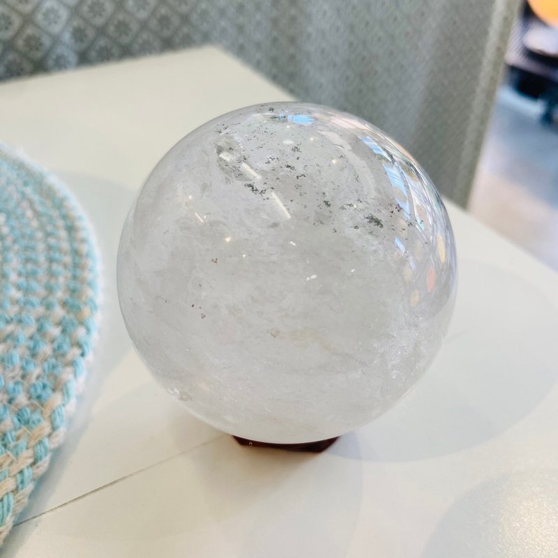 白水晶球 天然 水晶之王 能量強大 淨化 A186 - 擺飾/家飾品 - 水晶 白色