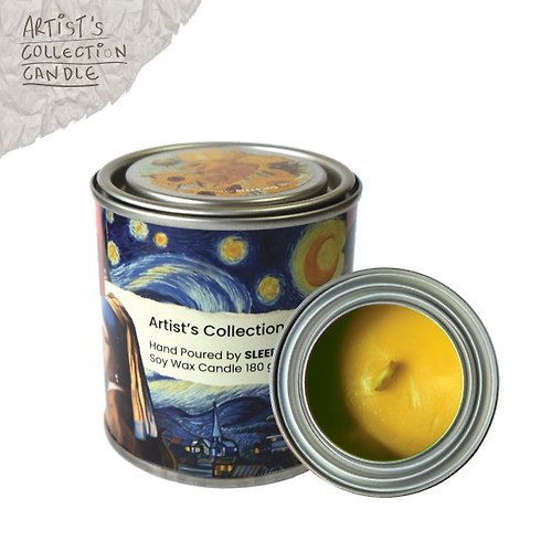 sleep-ing Artist Candle Collection _ Sunflowers (Vincent Van Gogh)