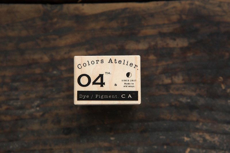 Vintage CA Logo B Maple Wood Stamp - OURS Color Atelier Series - Stamps & Stamp Pads - Wood 