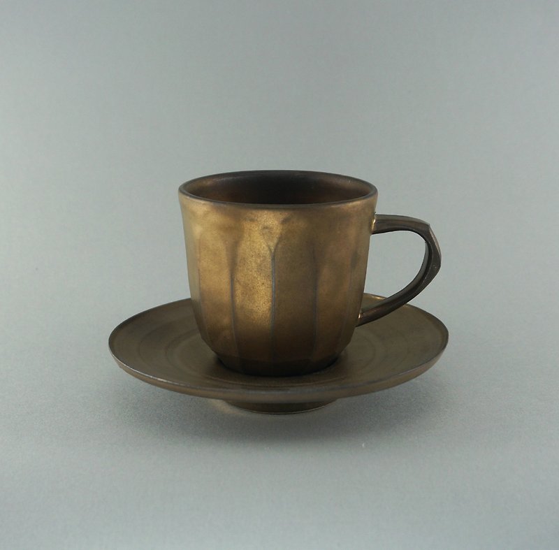 _ Dan ceramic metal glaze Cup group - Teapots & Teacups - Pottery Brown