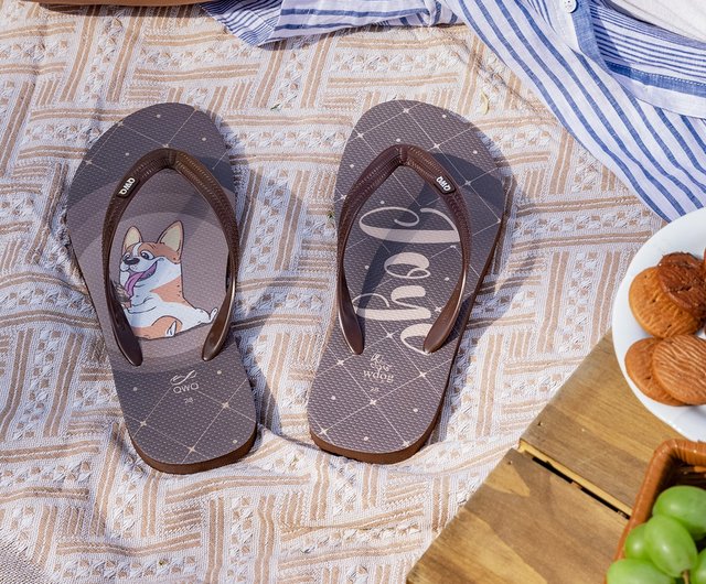 Corgi flip outlet flops