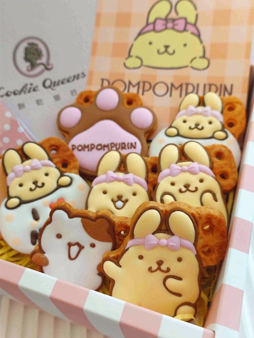 Cookie Queens 餅乾皇后 【三麗鷗Sanrio】兔寶寶/布丁狗/兔年/收涎餅乾/正版授權/客製