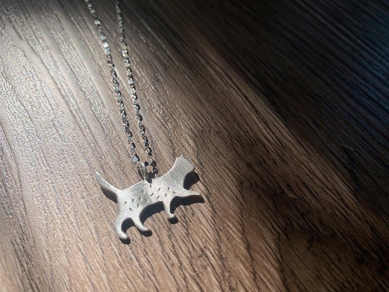 little cat necklace - Necklaces - Sterling Silver Silver