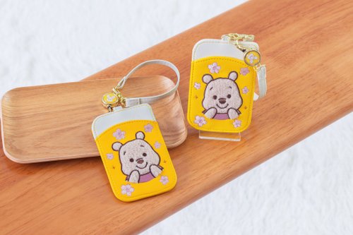 達標實業 小熊維尼刺繡掛繩名片夾