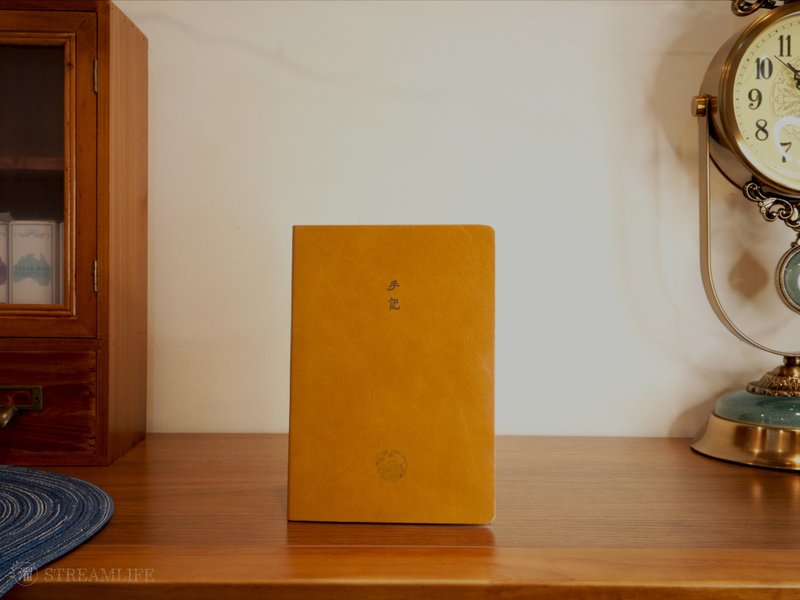 黑濯Streamlife - B6 皮革手帳 - 手記 - 筆記本/手帳 - 真皮 橘色